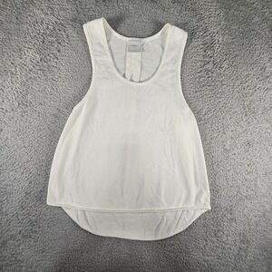 Varley Revolve Perforated Athleisure Active Tank Top Womens M Ivory Performance‎